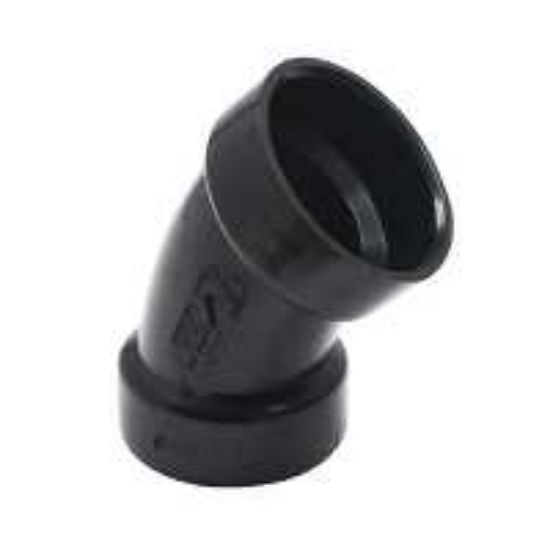 Picture of 1-1/2X45DEG ABS DWV HXH LONG TURN ELBOW