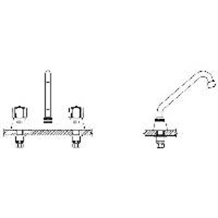 Picture of 26C3231  CP 8" CAST DECKMOUNT