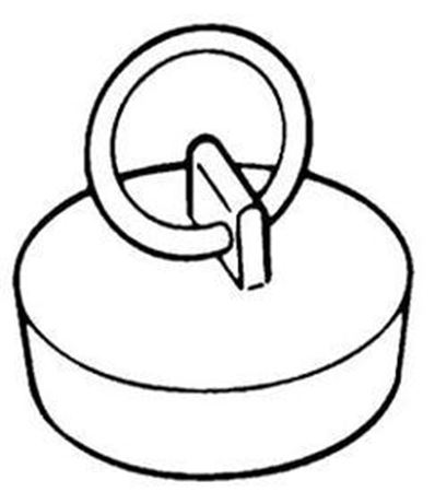 Picture of C++ 537 11/2"WHITE BATH PLUG