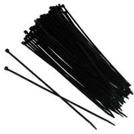 Picture of 86105 6" (100) NYLON TIES BLACK 30 LBS