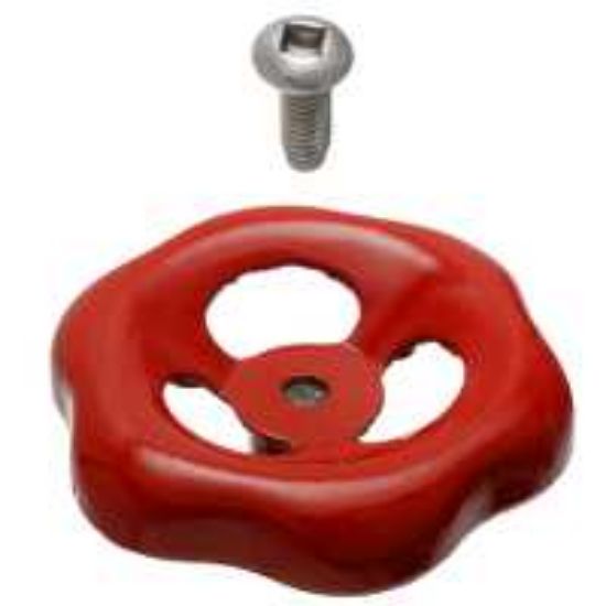 Picture of 9932 RED METAL HANDLE & SCREW