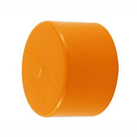 Picture of 1-1/2 ABS DWV TEST CAP PE FLEXIBLE ORANG