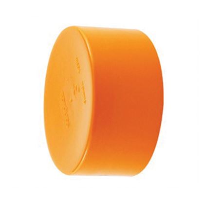 Picture of 3 ABS DWV TEST CAP PE FLEXIBLE ORANGE