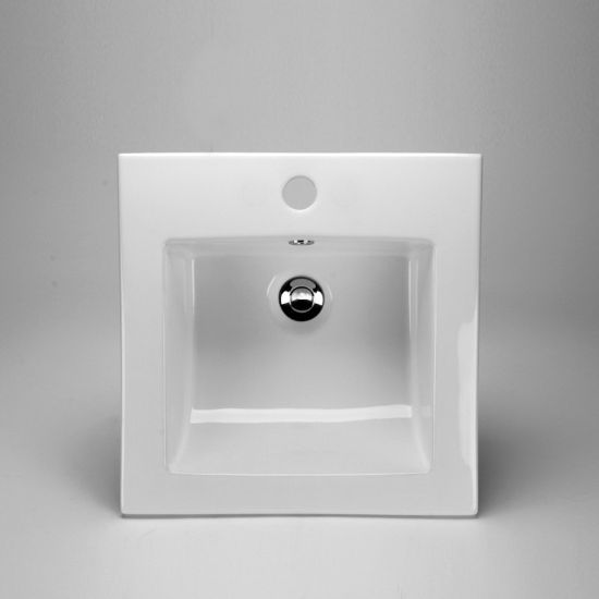 Picture of 36811 DROP-IN BASIN-SQUARE-1H-CERA-WHITE