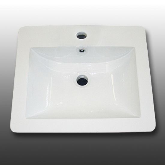 Picture of 36861 DROP-IN BASIN-RECT-1H-CERAMIC-WHI