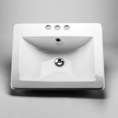 Image de 36864 LAV PODIUM-RECT-4CC-CERAMIC-BLA
