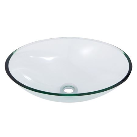 Picture of C++ GC132 OVAL CLR GLASS BASIN FLT EDGE