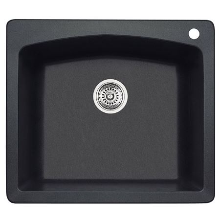 Picture of 400064 DIAM 1 SINK ANTHRACITE BLANCO