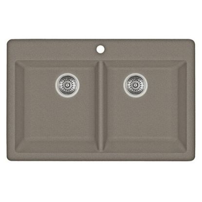 Picture of 401283 HORIZON SINK 20 TRUFFLE SILGRANIT
