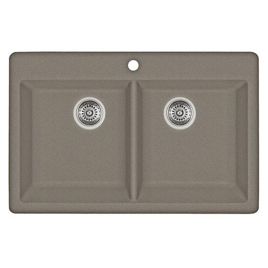 Picture of 401283 HORIZON SINK 20 TRUFFLE SILGRANIT