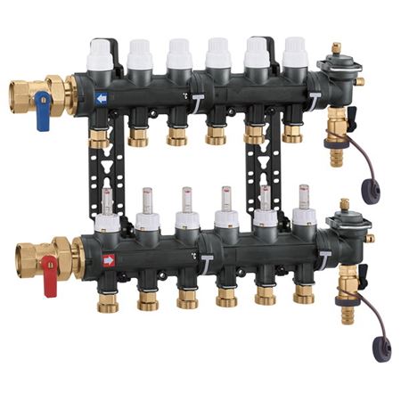 Picture of 6716H1A 8 OUTLET 1" RADIANT MANIFOLD