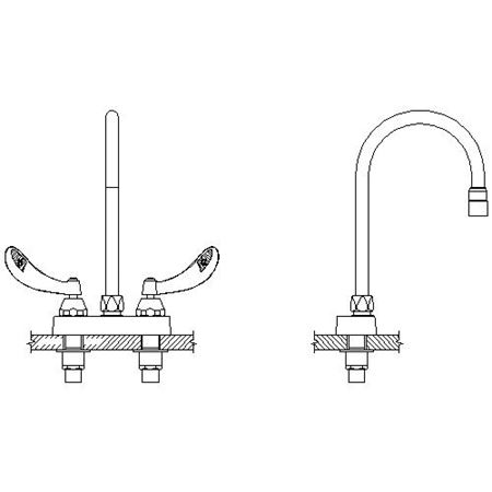 Picture of 27C4954-LS-TI 4" CAST DECKMOUNT