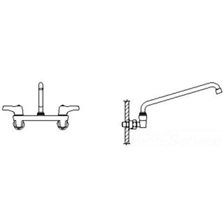 Picture of 28C4233-S8 WALLMOUNT SINK FAUCET