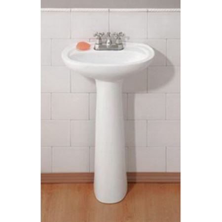 Picture of 613-WH-1 PEDESTRAL SINK MINI FIORE 1T