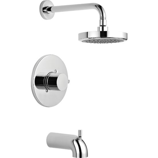 Picture of T14491-SS SOLID HNDL TUB/SHOWER SS