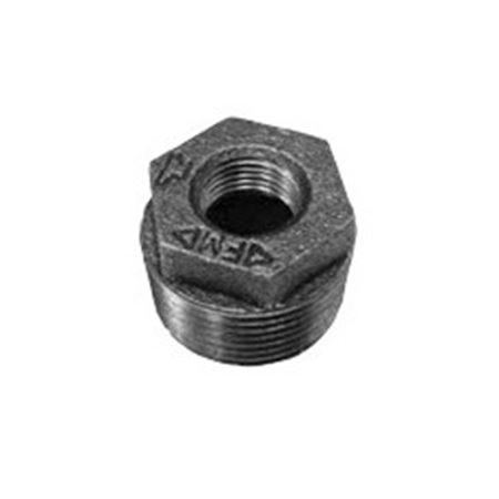 Picture of DOM 1-1/2 X 1/4" MXF BLK MALL HEX BUSH