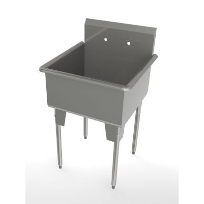 Picture of 24X24 SINK COMPLETE SS (16 GAUGE)