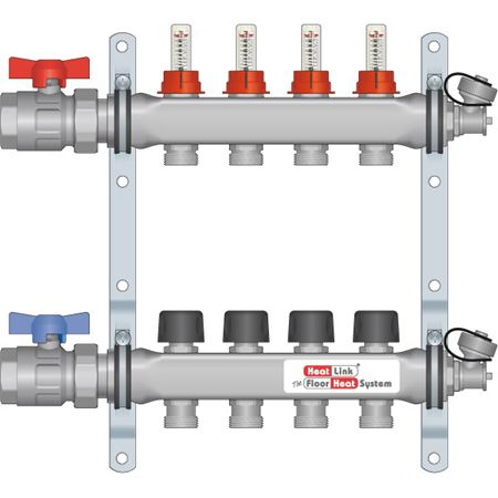 Picture of 76104 4 LOOP SS MANIFOLD W/FLOW METER