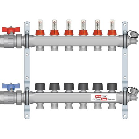 Picture of 76106 6 LOOP SS MANIFOLD W/FLOW METER