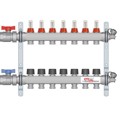 Picture of 76107 7 LOOP SS MANIFOLD W/FLOW METER