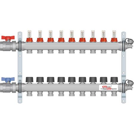 Picture of 76109 9 LOOP SS MANIFOLD W/FLOW METER