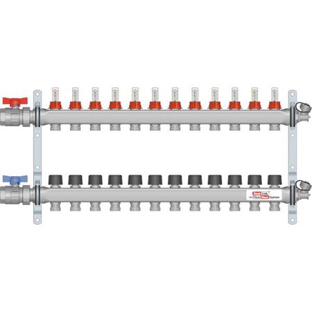 Picture of 76112 12 LOOP SS MANIFOLD W/FLOW METER