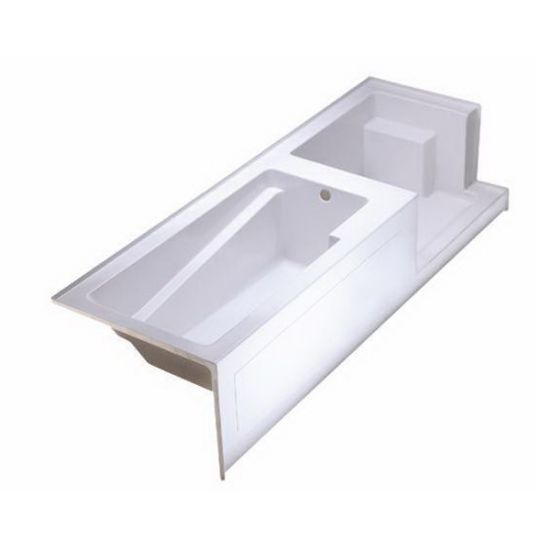 Picture of AC10836 9' SHOWER/TUB COMBO RH WHI