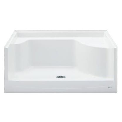 Picture of GR483LWHI  48"WHI SHWR BASE RECT.RHSEAT
