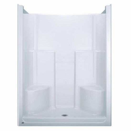Picture of S600  5' SHOWER 2 SEATS W/GB WHITE