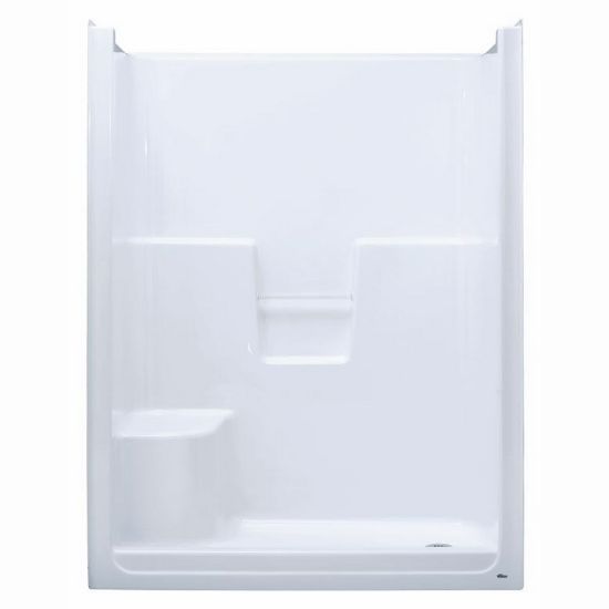 Picture of S602 5' SHOWER LH SEAT W/GB WHITE
