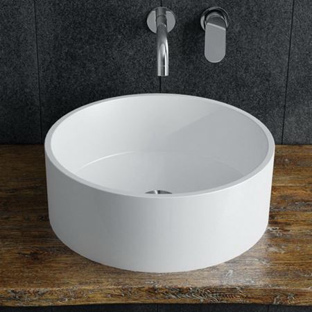 Picture of B9611 BASSINI VESSEL SINK - WHITE