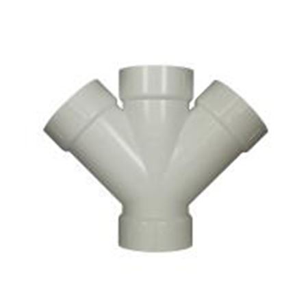 Picture of 4 PVC DWV DOUBLE Y WHITE