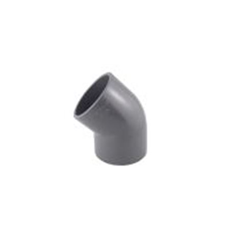 Picture of 2" X 45D PVC 40 ELBOW SW