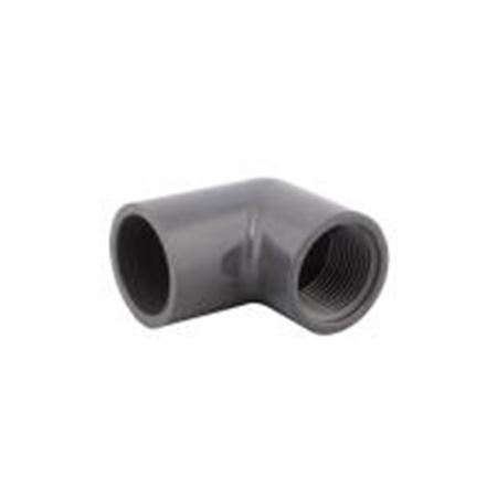 Picture of 3/4" X 90D  PVC 40 ELBOW SWXT