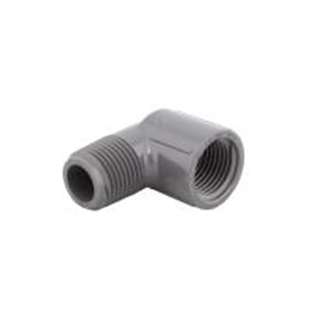 Picture of 1/2 X 90 SPIGOT ELBOW SW PVC 40