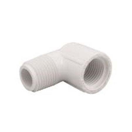 Picture of 1" X 90D PVC 40 MIP X FIP ELBOW WHITE