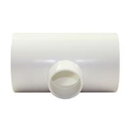 Picture of 4" X 2" PVC 40 TEE SW WHITE