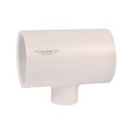 Picture of 11/2" X 1/2" PVC 40 TEE SW X FIP WHITE