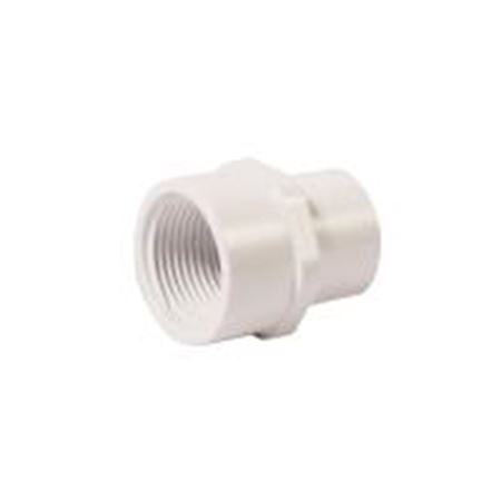 Picture of 3/4" X  1" PVC40 PVC SW X FIP ADPT WHITE