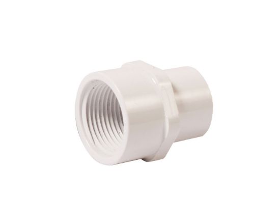 Picture of 3/4" X  1" PVC40 PVC SW X FIP ADPT WHITE