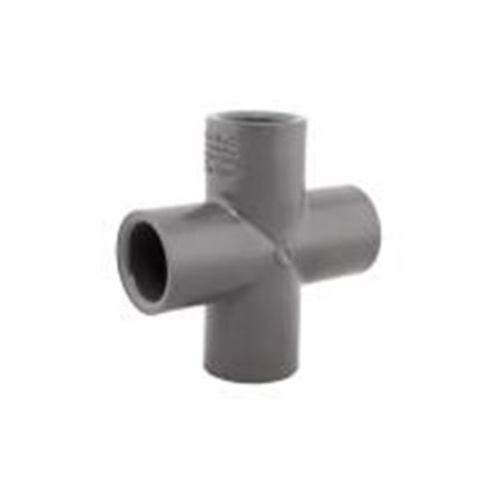 Picture of 1/2"  PVC 80 SW CROSS