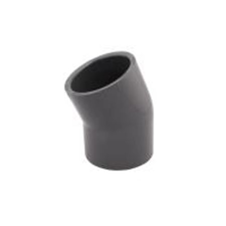 Picture of 8" SCH80 PVC 22-1/2" DEG SOC ELBOW