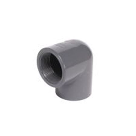 Picture of 2" X 90D PVC 80 ELBOW SWXFPT