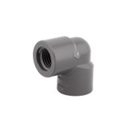 Picture of 1/4" X 90D PVC 80 THRD ELLBOW