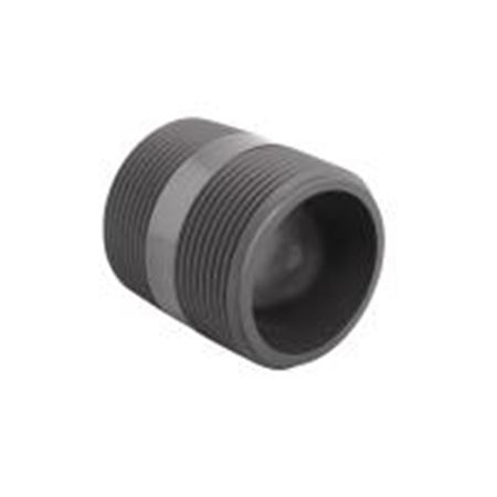 Picture of 1/4" X 21/2"PVC 80 THRD NIPPLE 2" END