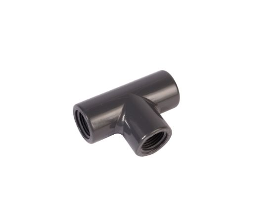 Picture of 3/8"   PVC 80 TEE THREADED