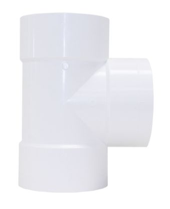 Picture of 4" X 3" PVC TEE HXHXH BDS