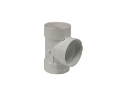 Picture of 4" PVC C/O TEE L/PLUG HXHXFIP