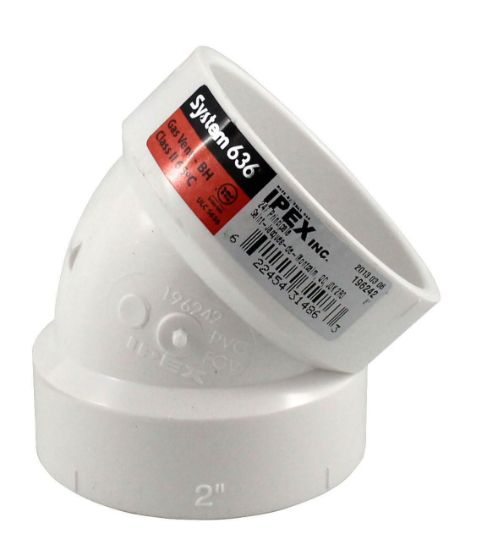 Picture of 2" PVC-FGV 45 DEG ELBOW S636