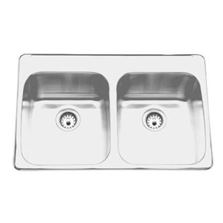 Picture of ALBD7505P-1-3 ADA 3 HOLE DBL S-S SINK